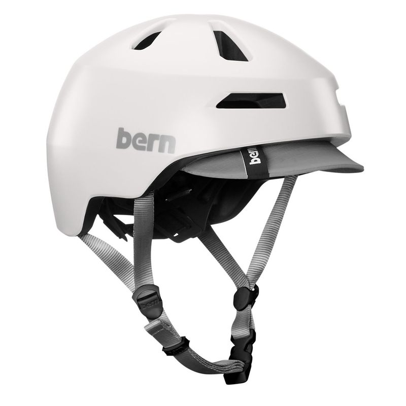 BERN - Casco para bicicleta Bern Brentwood 2.0 Satin White Talla S