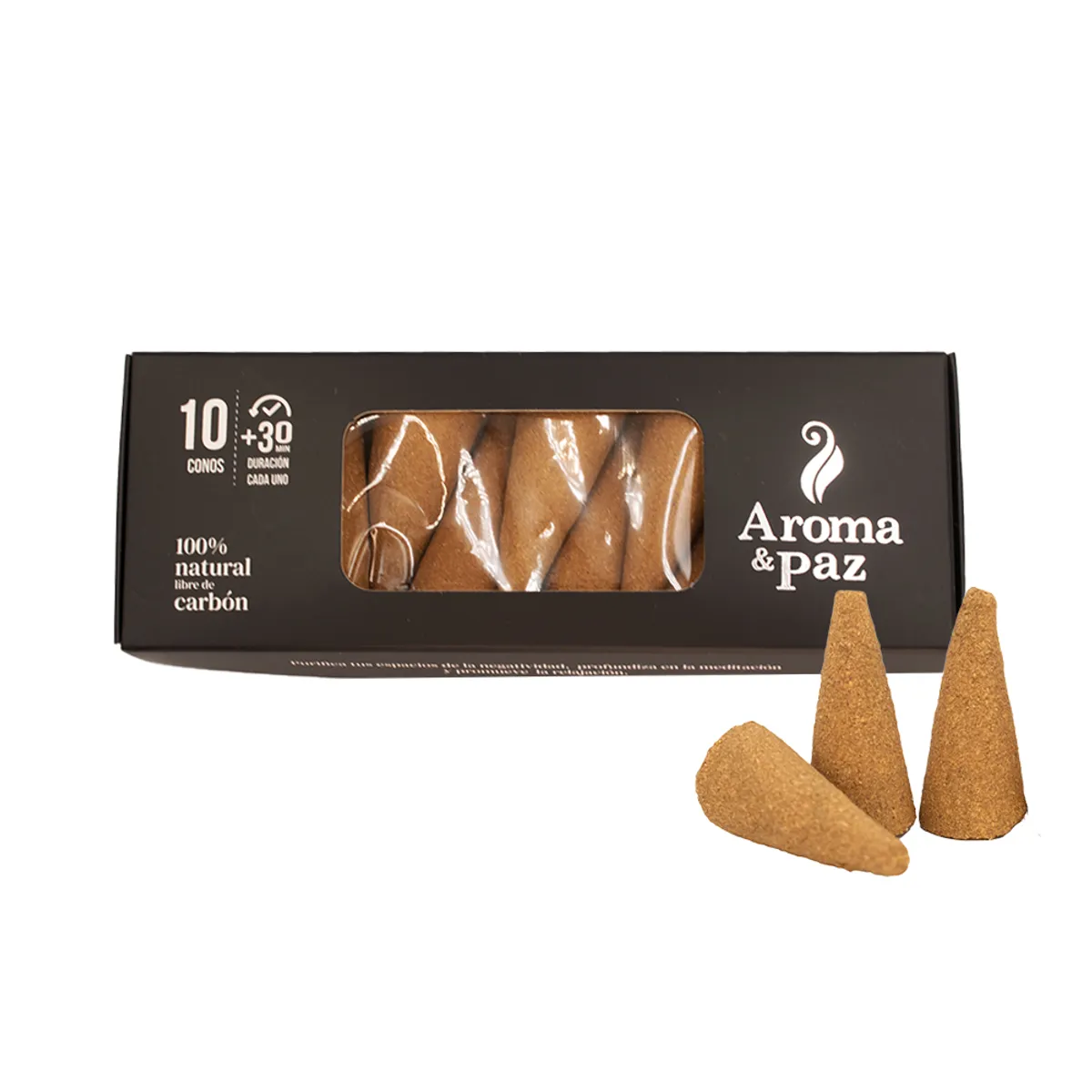 AROMA & PAZ - INCIENSO DE PALO SANTO EN CONO 10 UND A&P