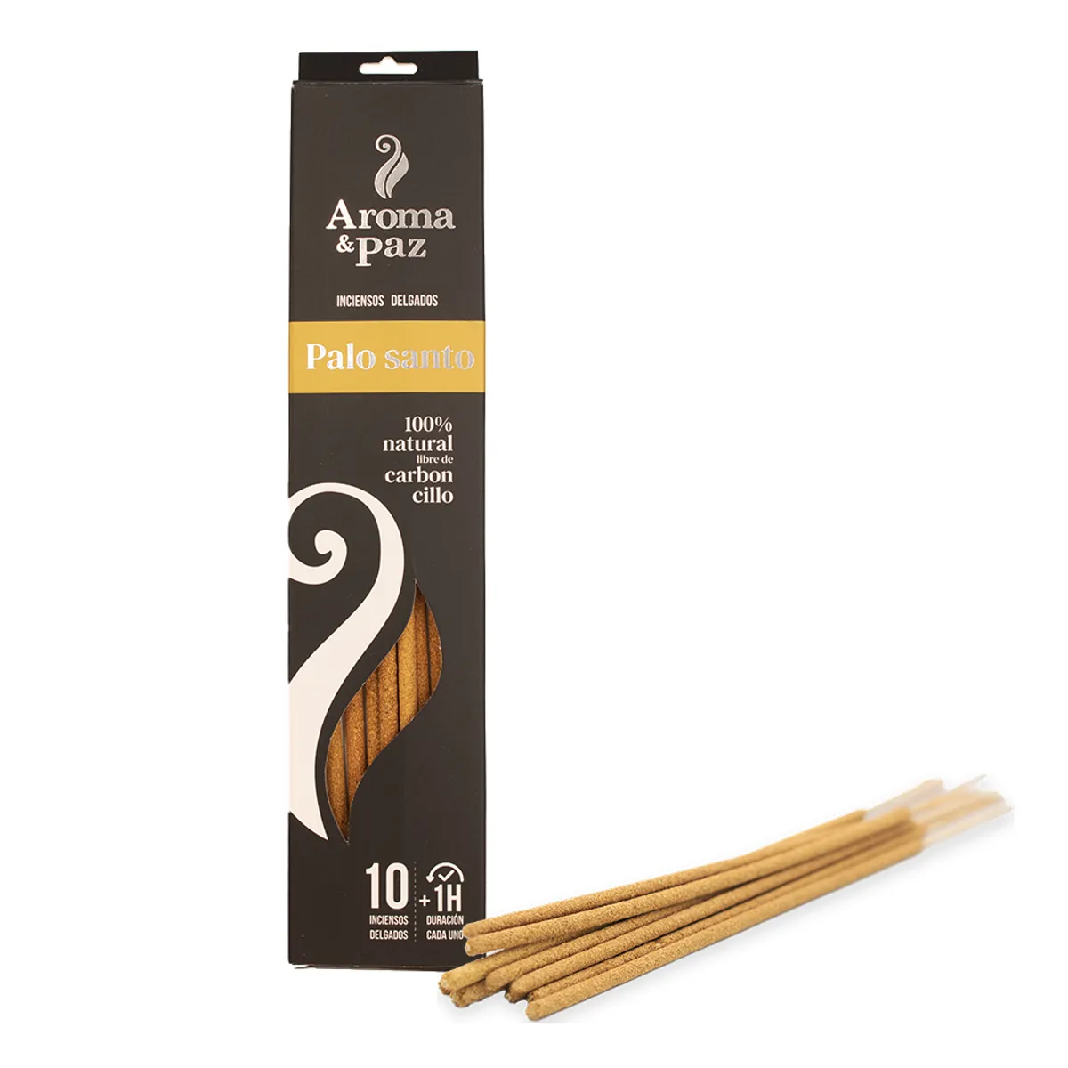 AROMA & PAZ - INCIENSO DE PALO SANTO EN VARILLAS 10 UND A&P