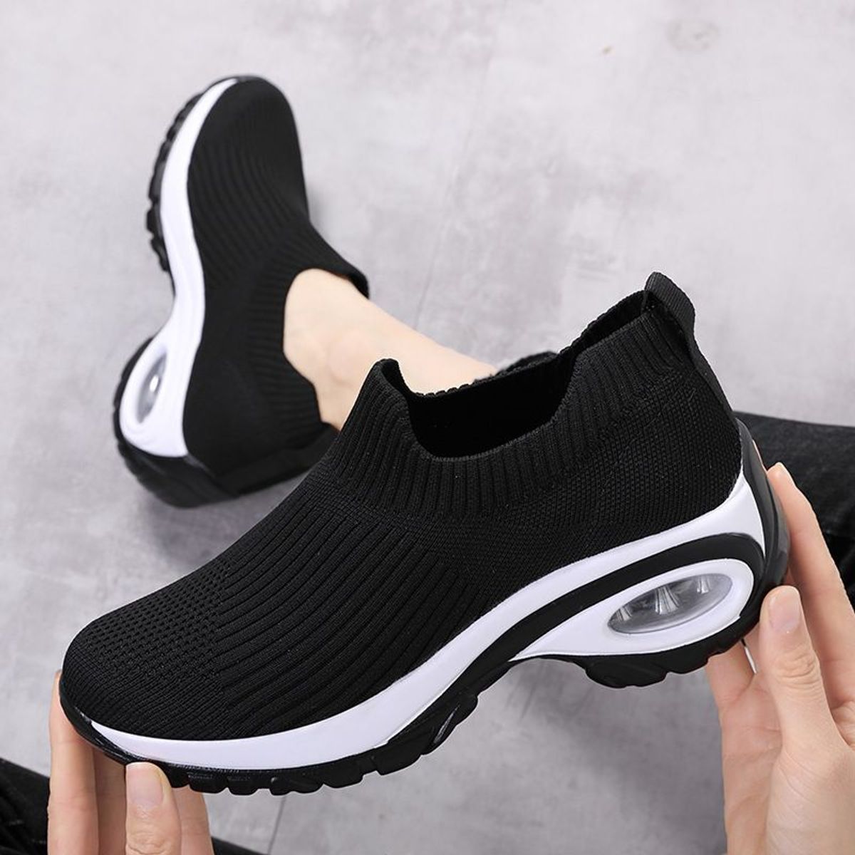 BLWOENS - Zapatillas para caminar  mujer zapatos deportivos  - negro