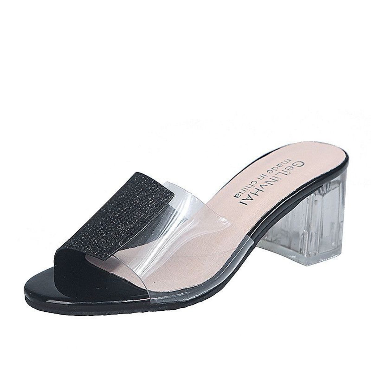 BLWOENS - Sandalias de mujer zapatillas con tacón grueso zapatos para mujer