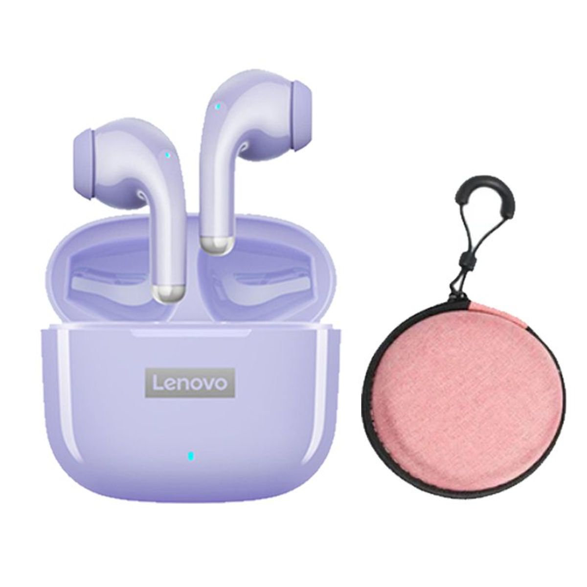 LENOVO - Lenovo LP40 Pro De TWS-Purple Headphones y Storage Bag-Rosa
