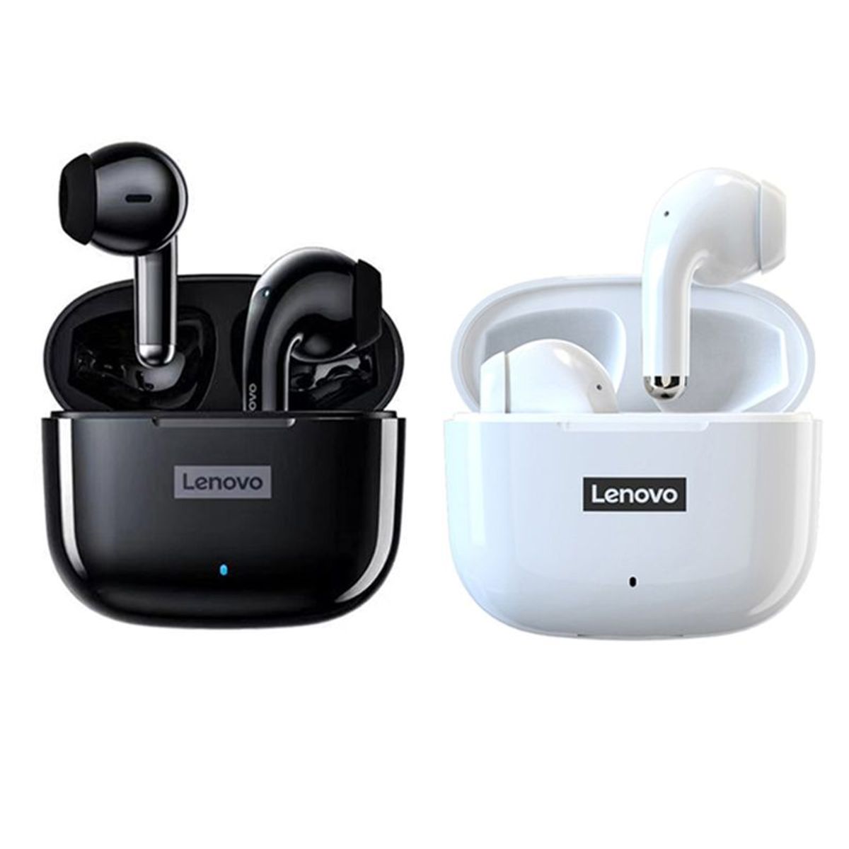 LENOVO - Set 2 De Audífonos Lenovo LP40 Pro    Bluetooth 5.1-Negro y Blanco