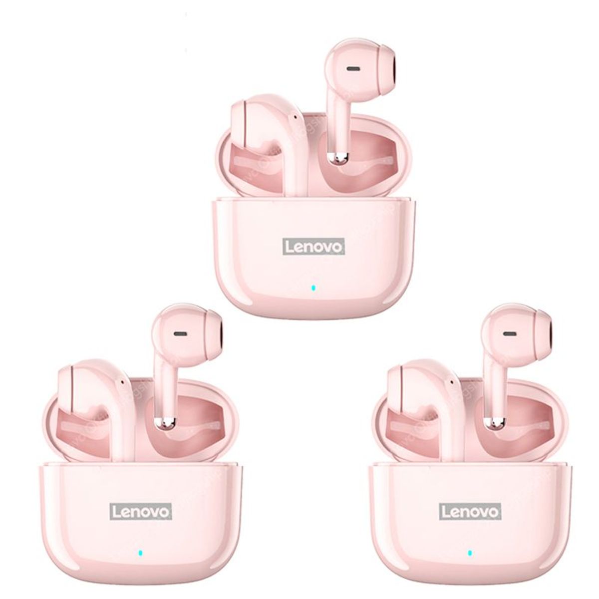 LENOVO - Set 3 De Audífonos Lenovo LP40 Pro    Bluetooth 5.1-Rosa