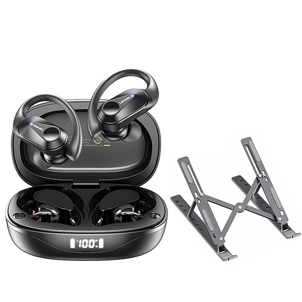 LENOVO - Audífonos Lenovo LP40 Pro Tws y Toumi DT 1,9 pulgads Reloj inteligente