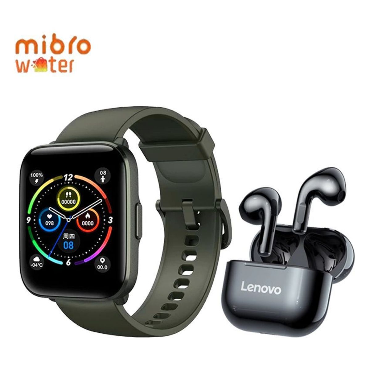 LENOVO - Audífonos Lenovo LP40 Tws y Mibro C2 watch Reloj inteligente