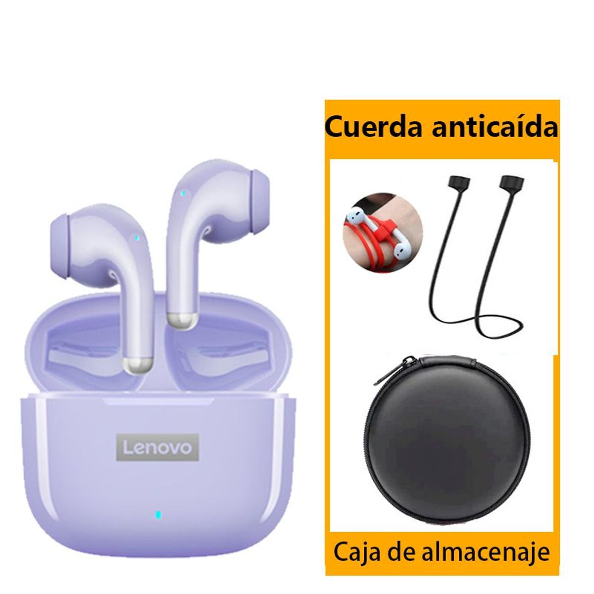 LENOVO - Lenovo LP40 Pro Audífonos TWS y Bolsa de almacenamiento