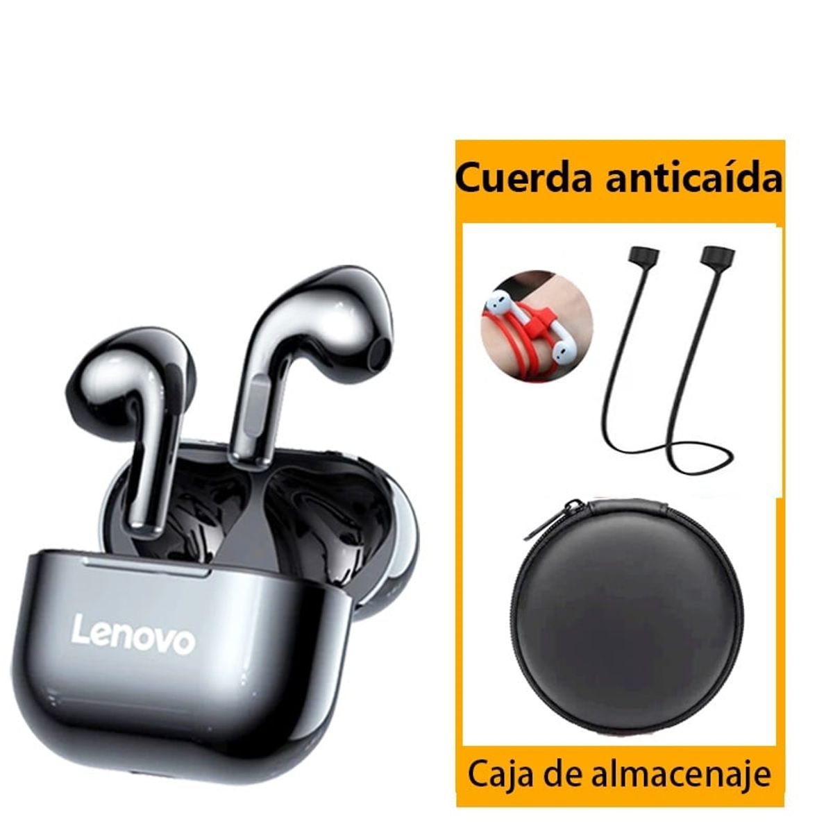 LENOVO - Lenovo LP40 Audífonos TWS y Toumi Bolsa de almacenamiento