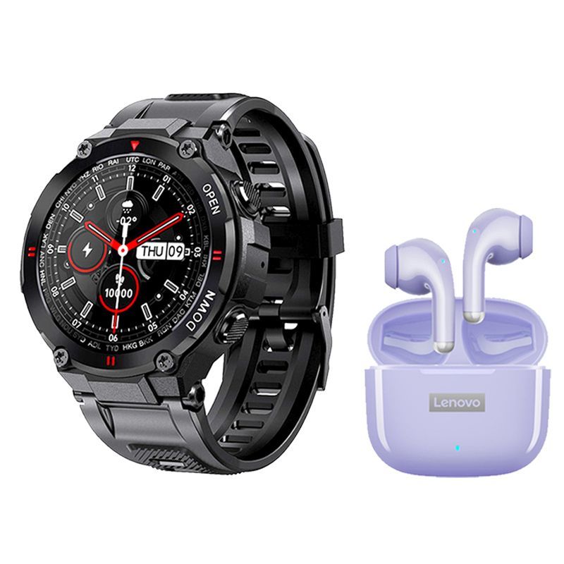 LENOVO - Audífonos Lenovo LP40 Pro-Purple Tws y Toumi Watch T-MIX
