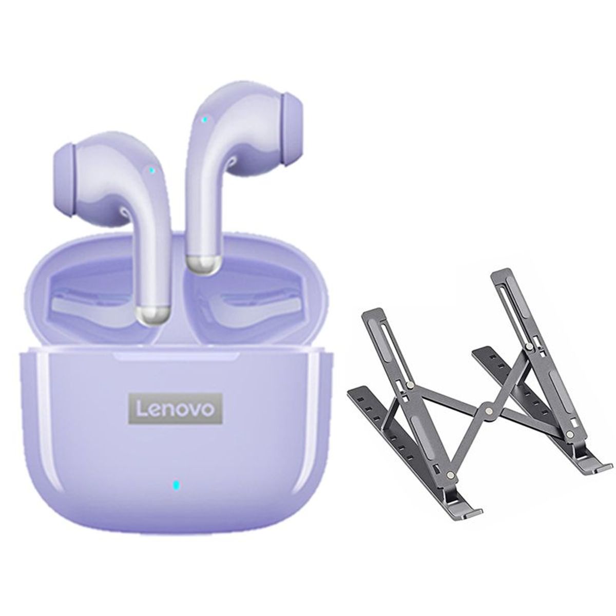 LENOVO - Audífonos Lenovo LP40 Pro De Tws-Morado y Soporte plegable de elevación
