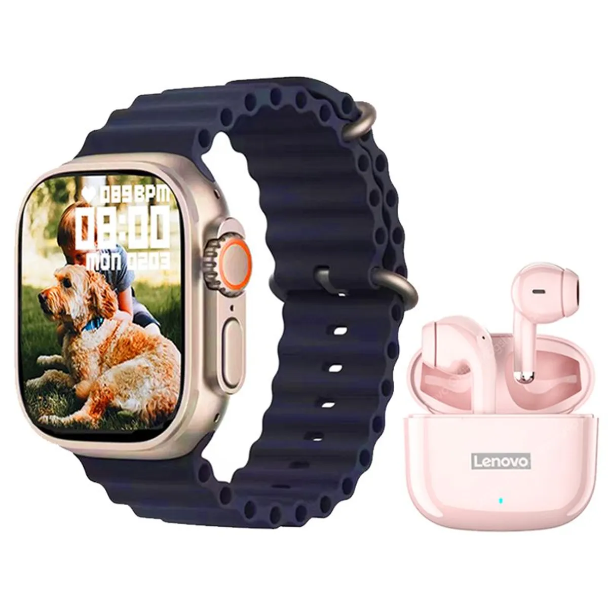 LENOVO - Lenovo LP40 Pro De Audífonos y Toumi Watch S8 UltraReloj inteligente