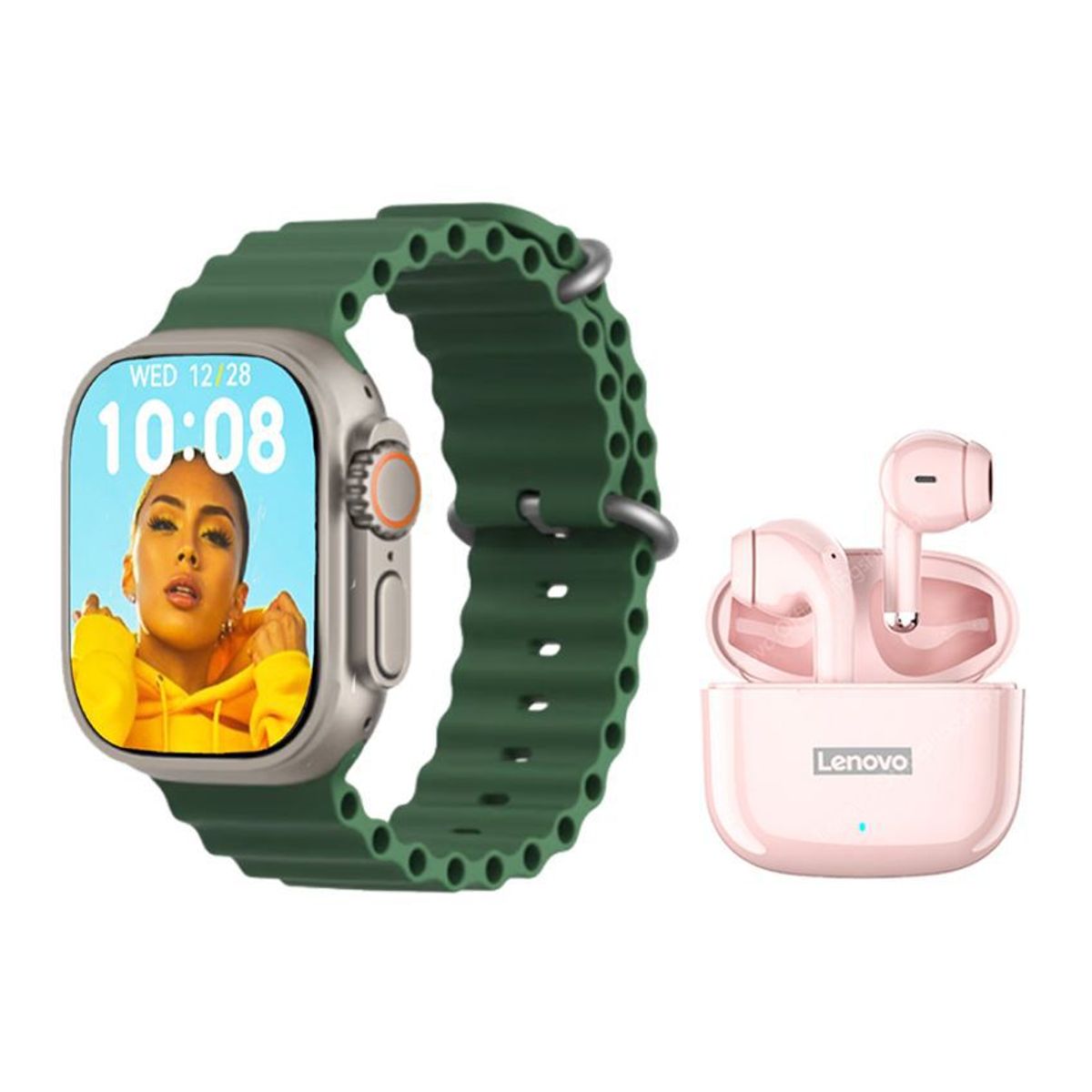 LENOVO - Lenovo LP40 Pro De Audífonos y Watch S8 Ultra Reloj inteligente