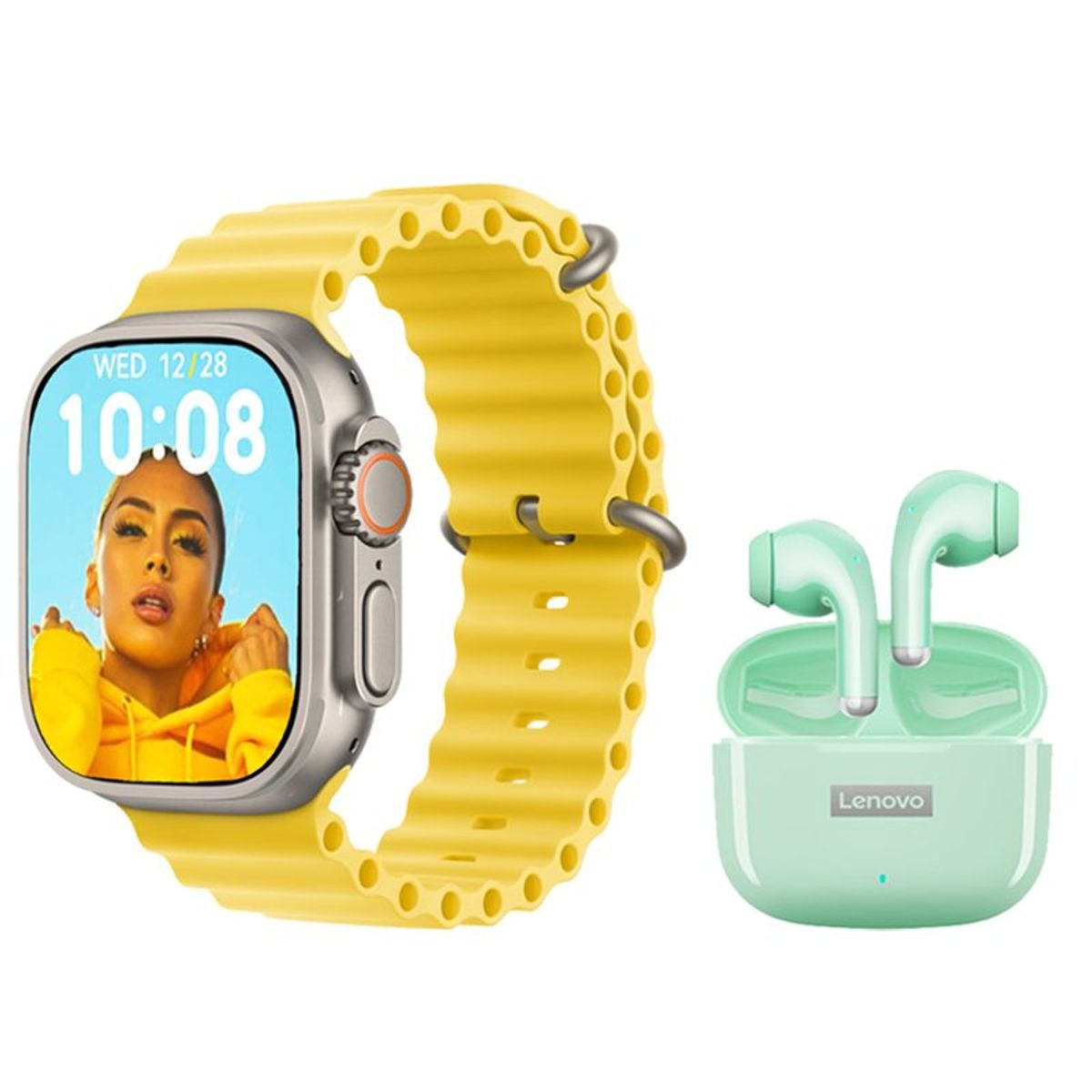 LENOVO - Lenovo LP40 Pro De Audífonos y Watch S8 Ultra Reloj inteligente