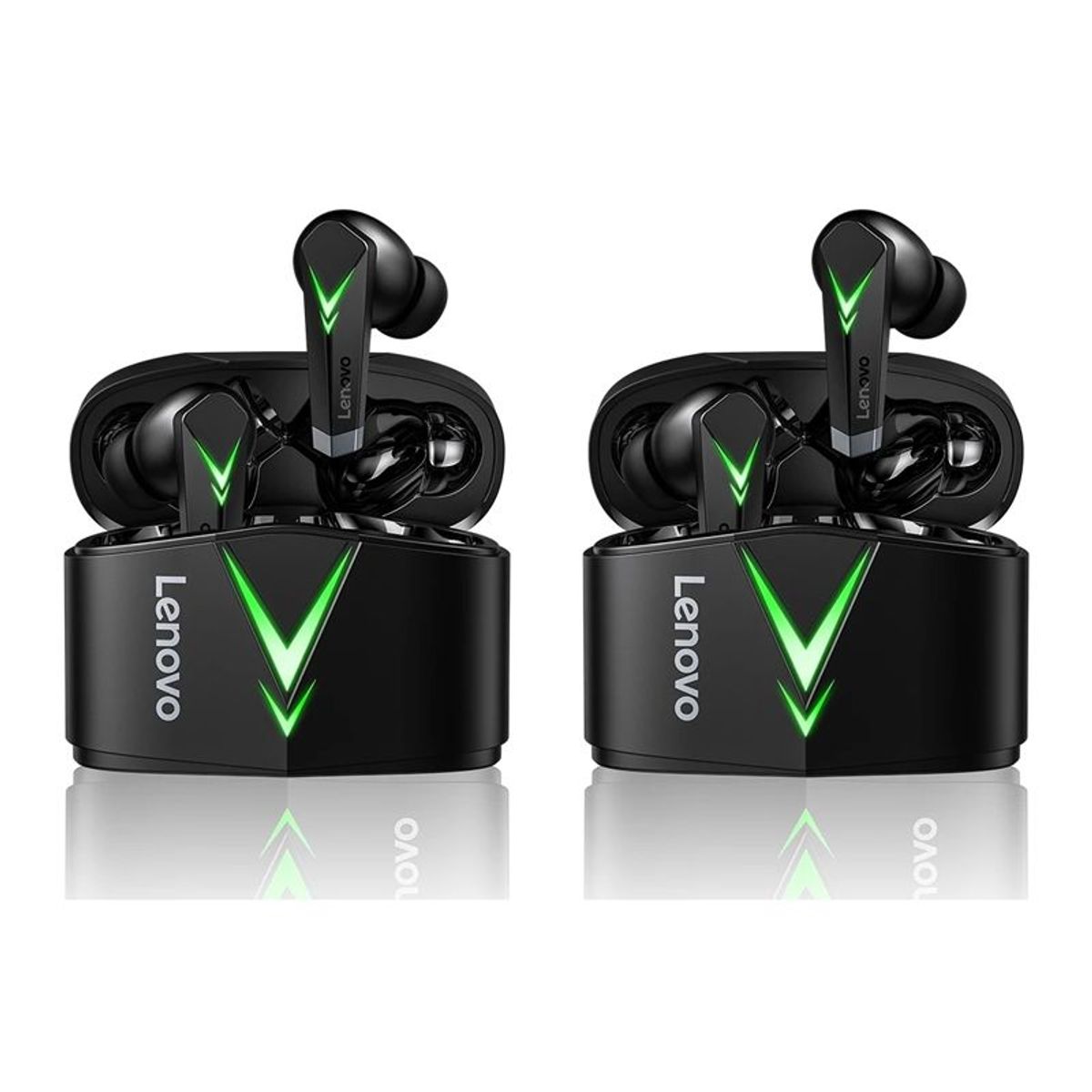 LENOVO - Set 2 De Lenovo Audifonos LP6 Gaming  - Negro