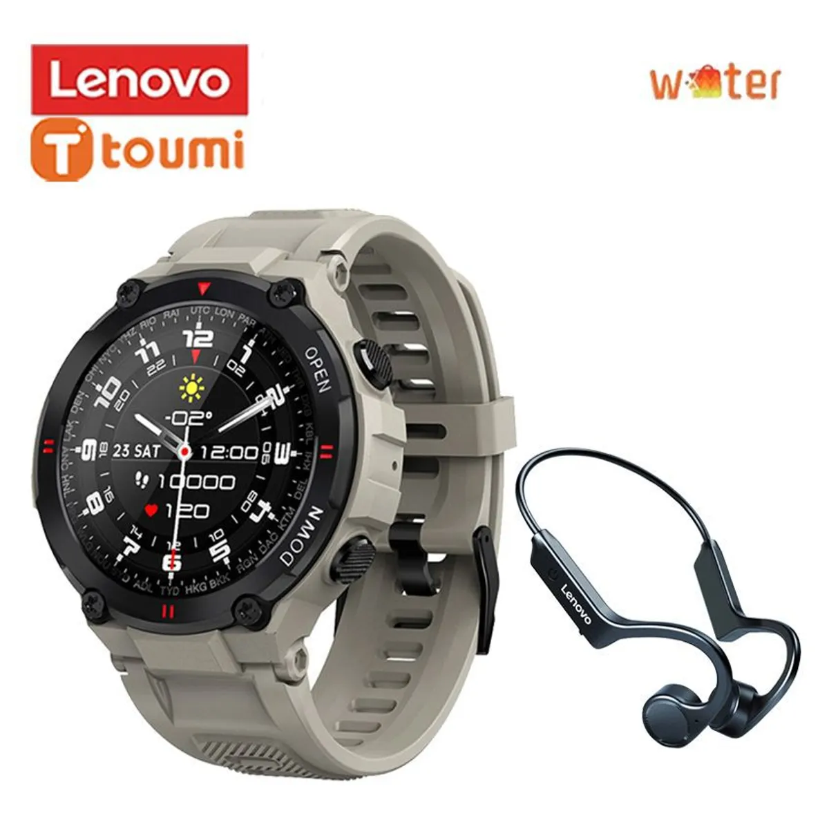 LENOVO - Lenovo X4 Audífonos Tws y Toumi Watch T-MIX Reloj inteligente