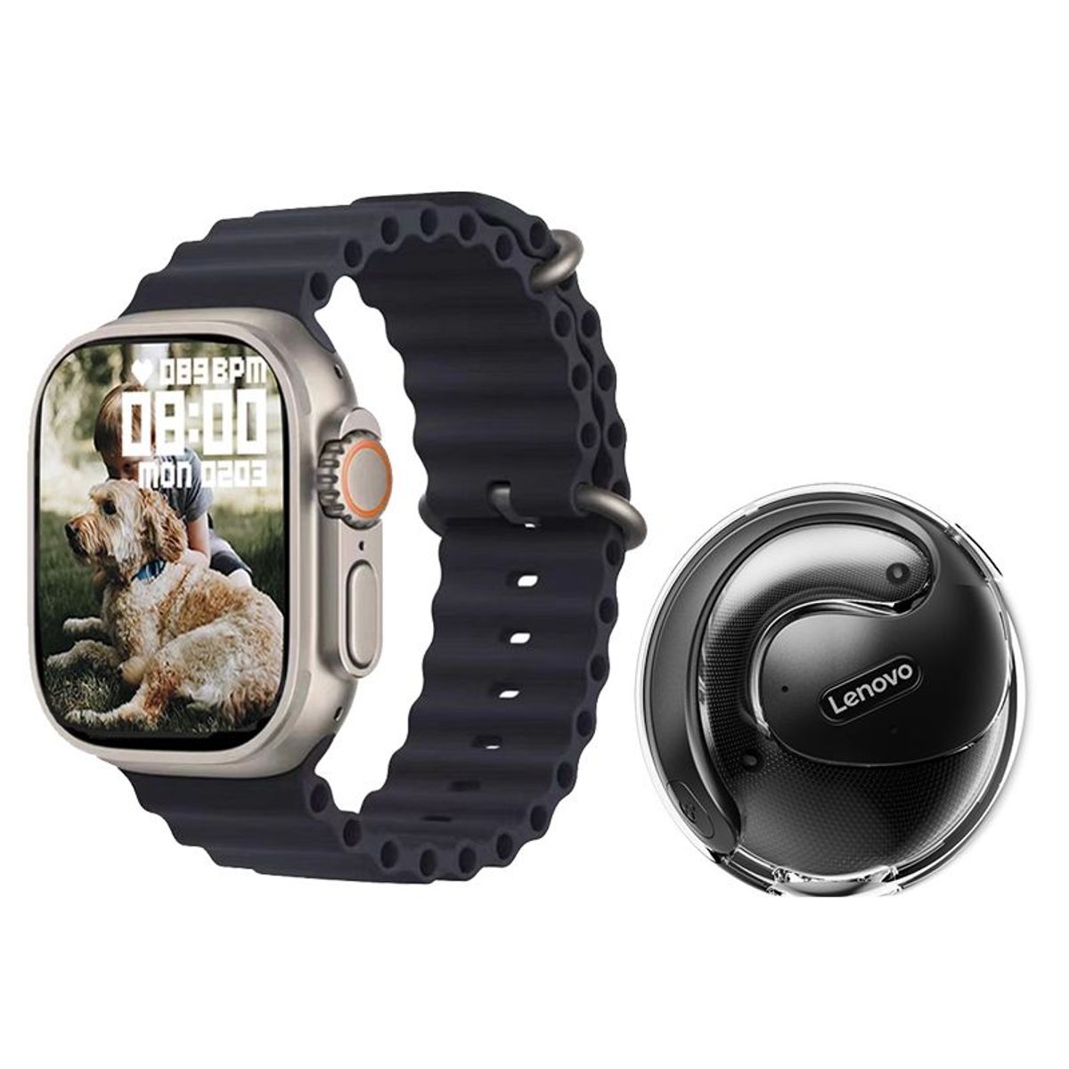 LENOVO - Lenovo X15 PRO De Audífonos y Toumi Watch S8 Ultra-Negro