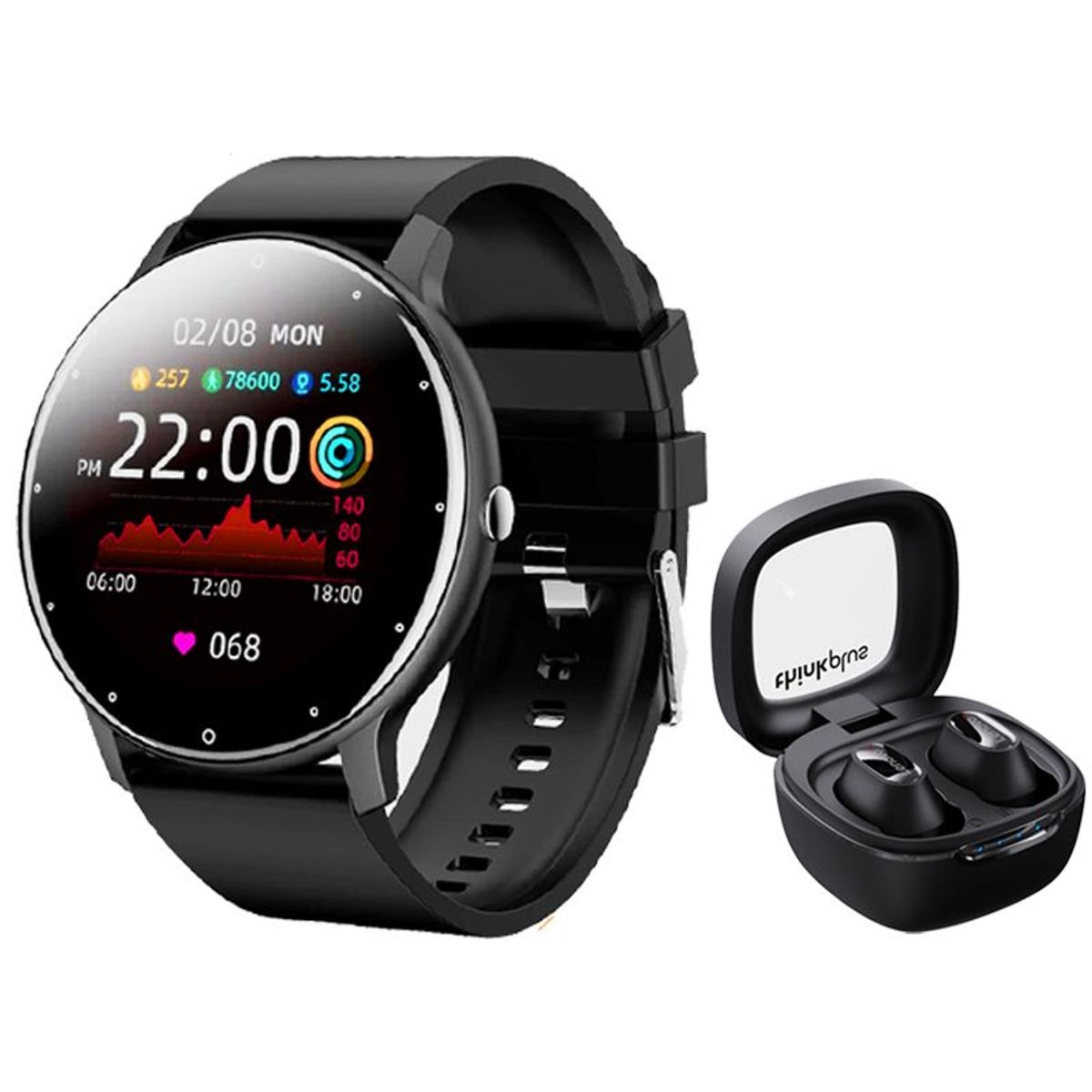 LENOVO - Audífonos Lenovo XT62 De Tws y Toumi Fit 2 watch-Negro