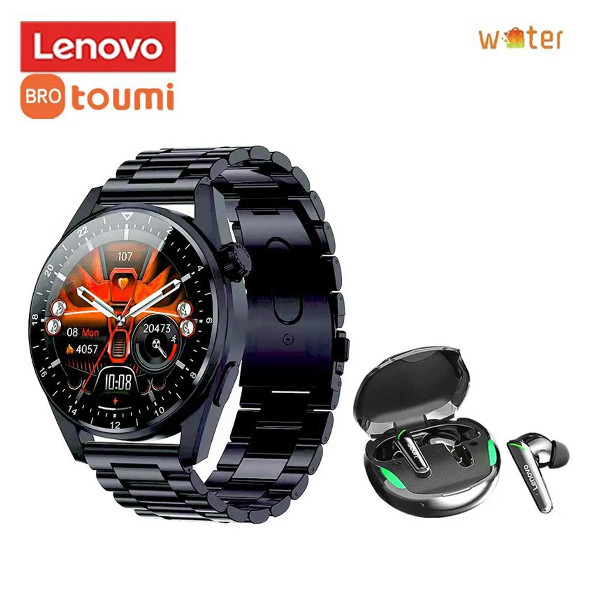 LENOVO - Toumi Watch GT-X2Pro  Reloj inteligente 1.36 inch Amoled y Lenovo XT92