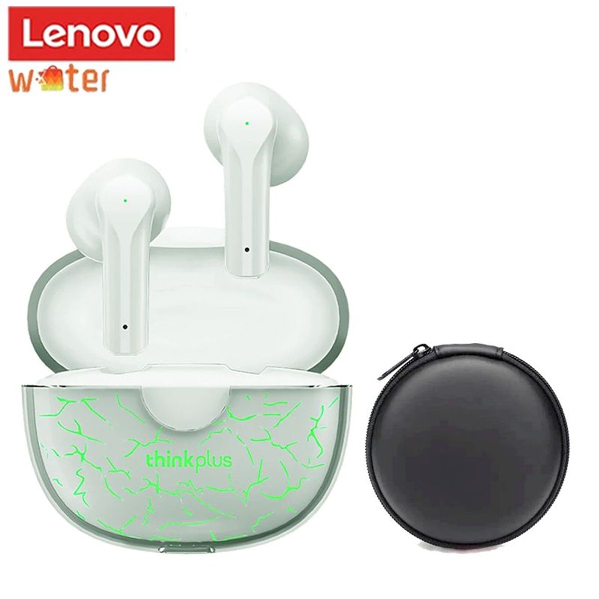 LENOVO - Lenovo XT95 Pro Audífonos TWS-Blanco y Bolsa de almacenamiento