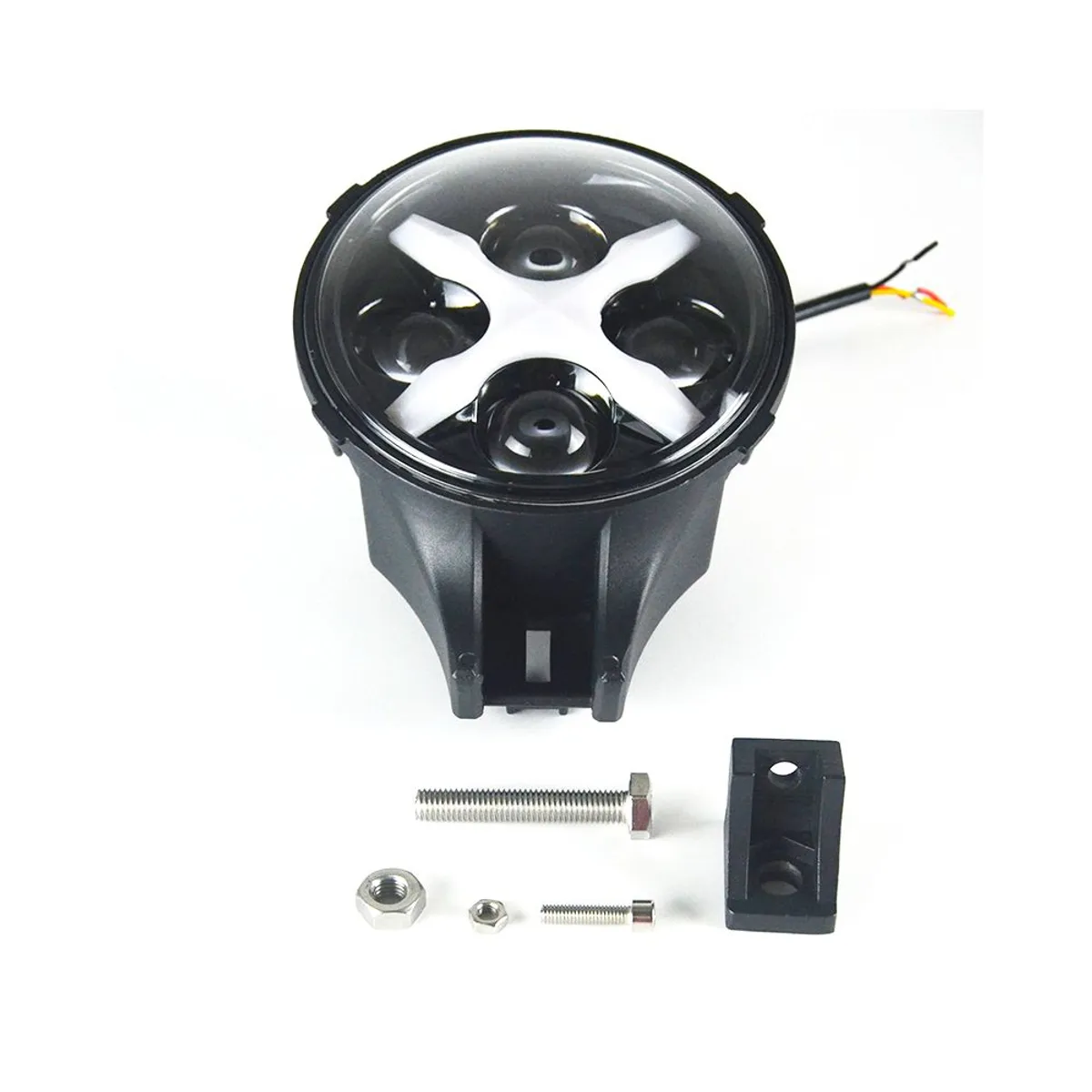 GENERICO - Faro Led Redondo Xmen Blanco luz Diurna Auto-camioneta