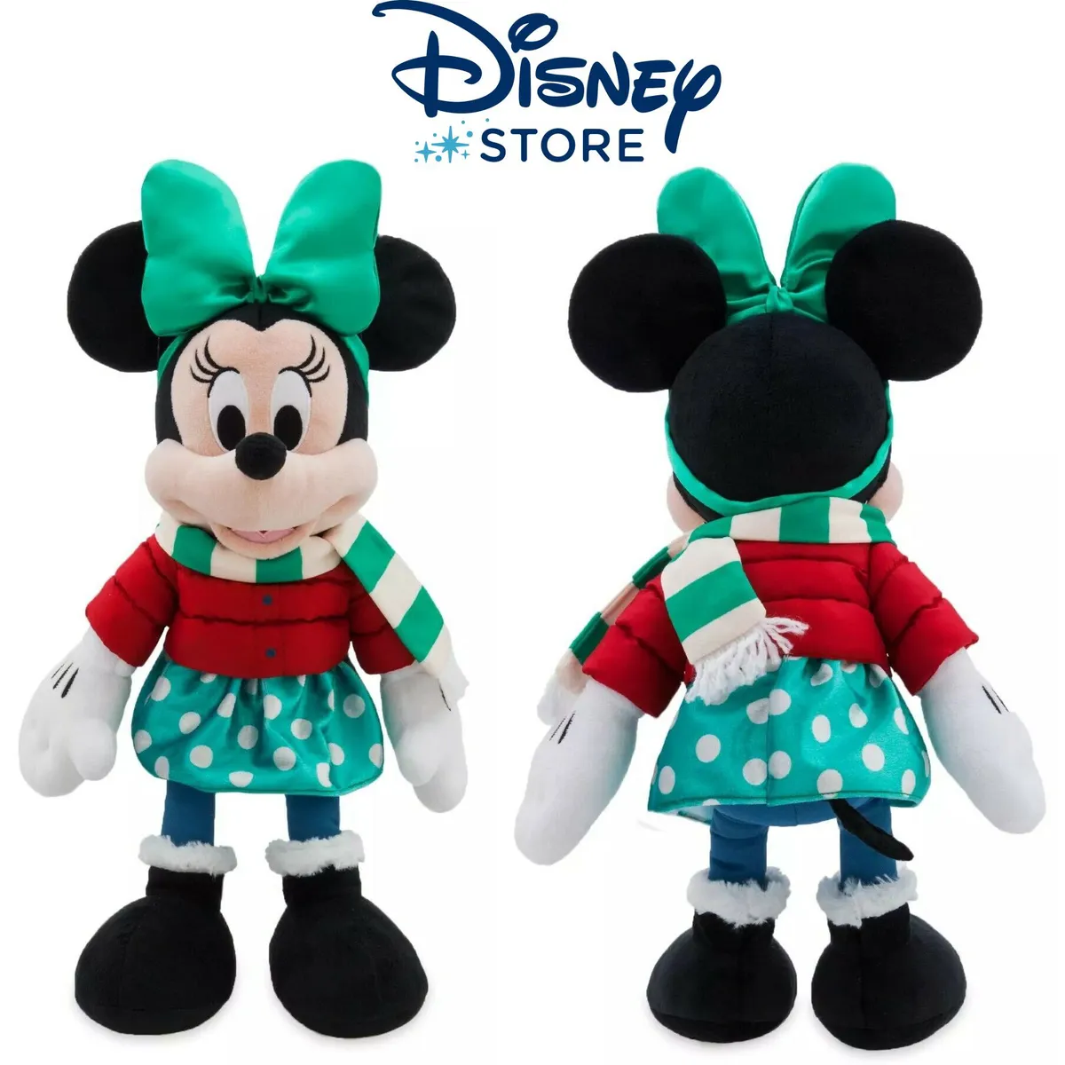 DISNEY - Peluche Minnie Mouse Navideño Disney Store - exclusiva 2021
