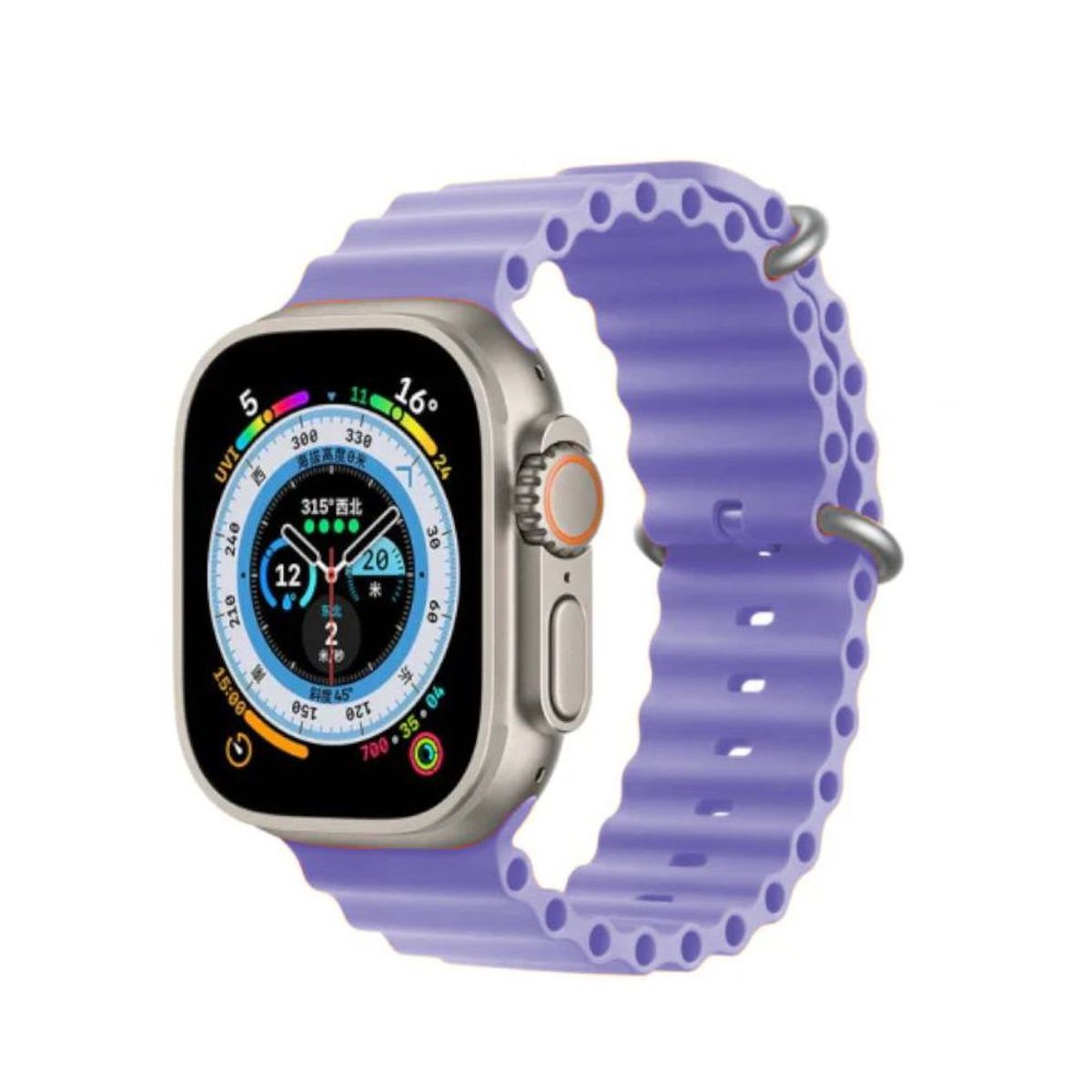 GENERICO - CORREA OCEAN PARA SMARTWATCH Y APPLEWATCH 42 A 49MM LILA