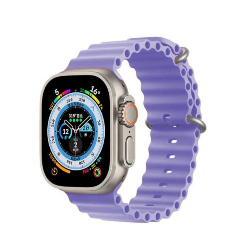 GENERICO - CORREA OCEAN PARA SMARTWATCH Y APPLEWATCH 42 A 49MM LILA