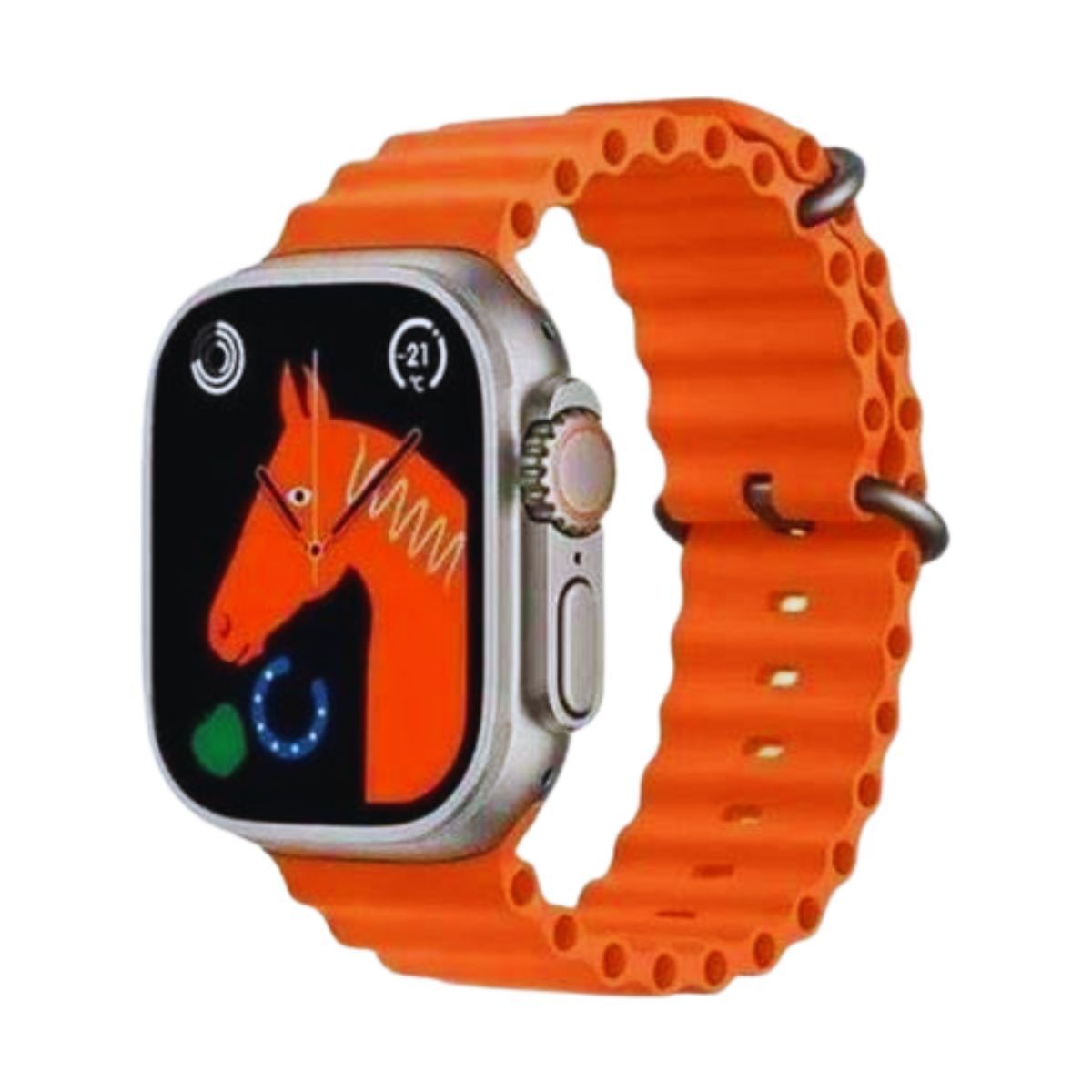 GENERICO - CORREA OCEAN PARA SMARTWATCH Y APPLEWATCH 42 A 49MM NARANJA