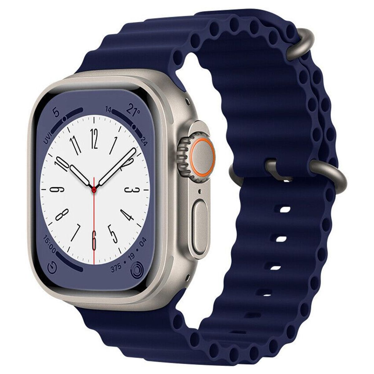 GENERICO - CORREA OCEAN PARA SMARTWATCH Y APPLEWATCH 42 A 49MM AZUL