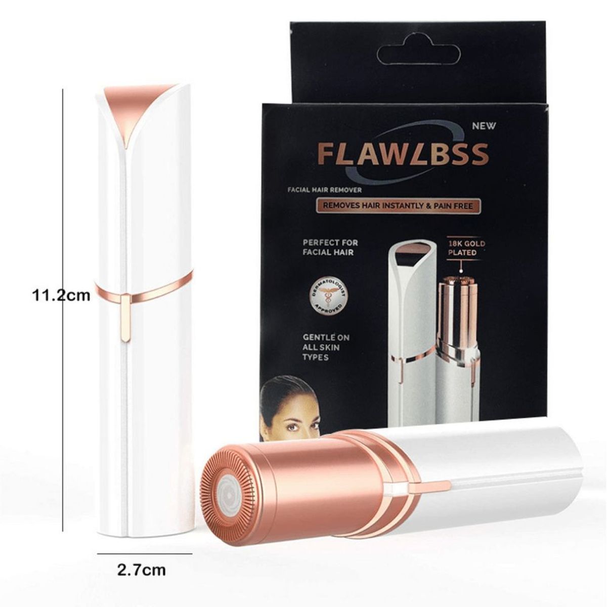 GENERICO - Mini Depilador Facial Portátil A PILA