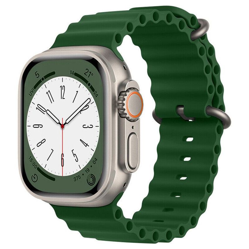 GENERICO - CORREA OCEAN PARA SMARTWATCH Y APPLEWATCH 42 A 49MM VERDE