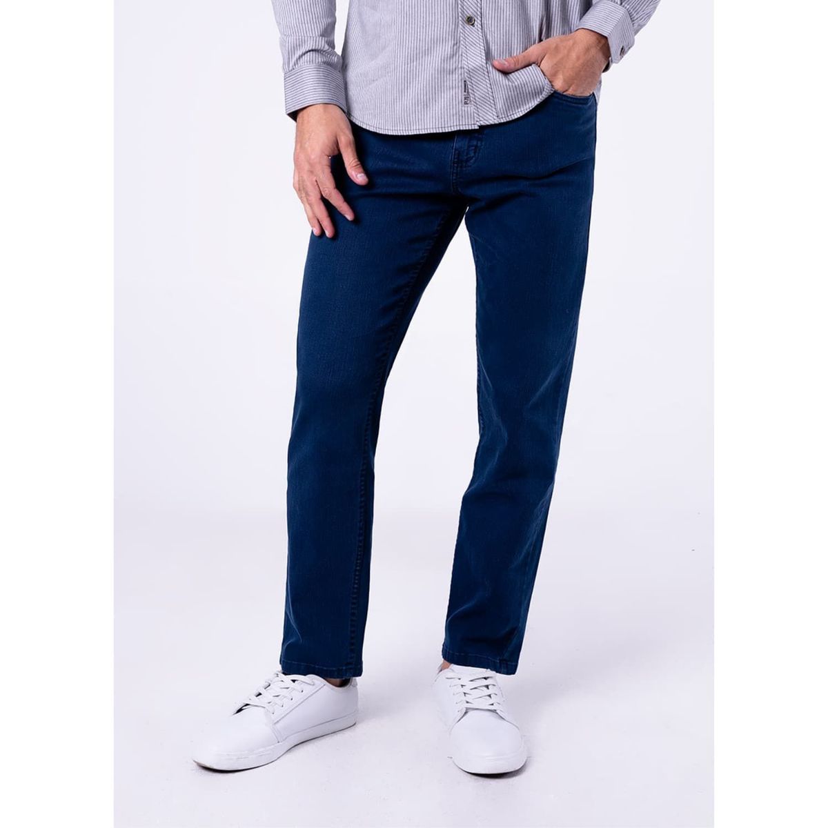 Pionier - Pantalon Clasico Drill Stretch Beckham New. Hombre