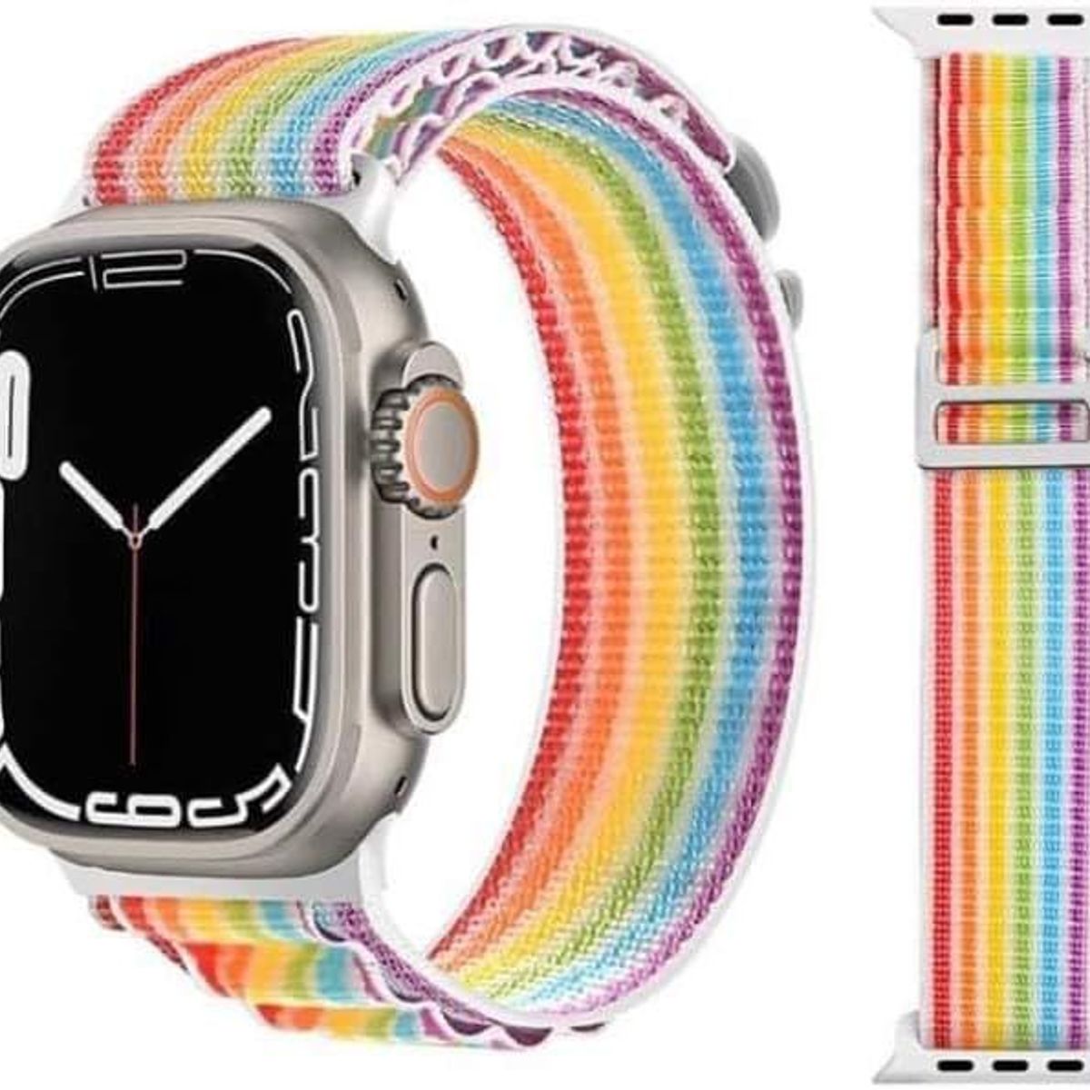 GENERICO - Correa Alpine Loop para AppleWatch y Smartwatch Arcoiris