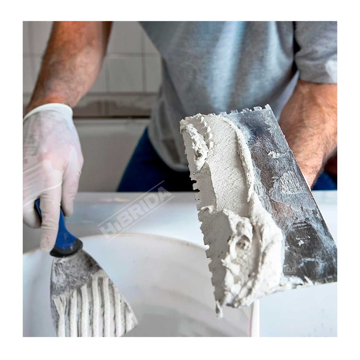 GENERICO - ESPÁTULA PARA YESO LLANA DENTADA WADFOW EMPASTE TAPIZADO