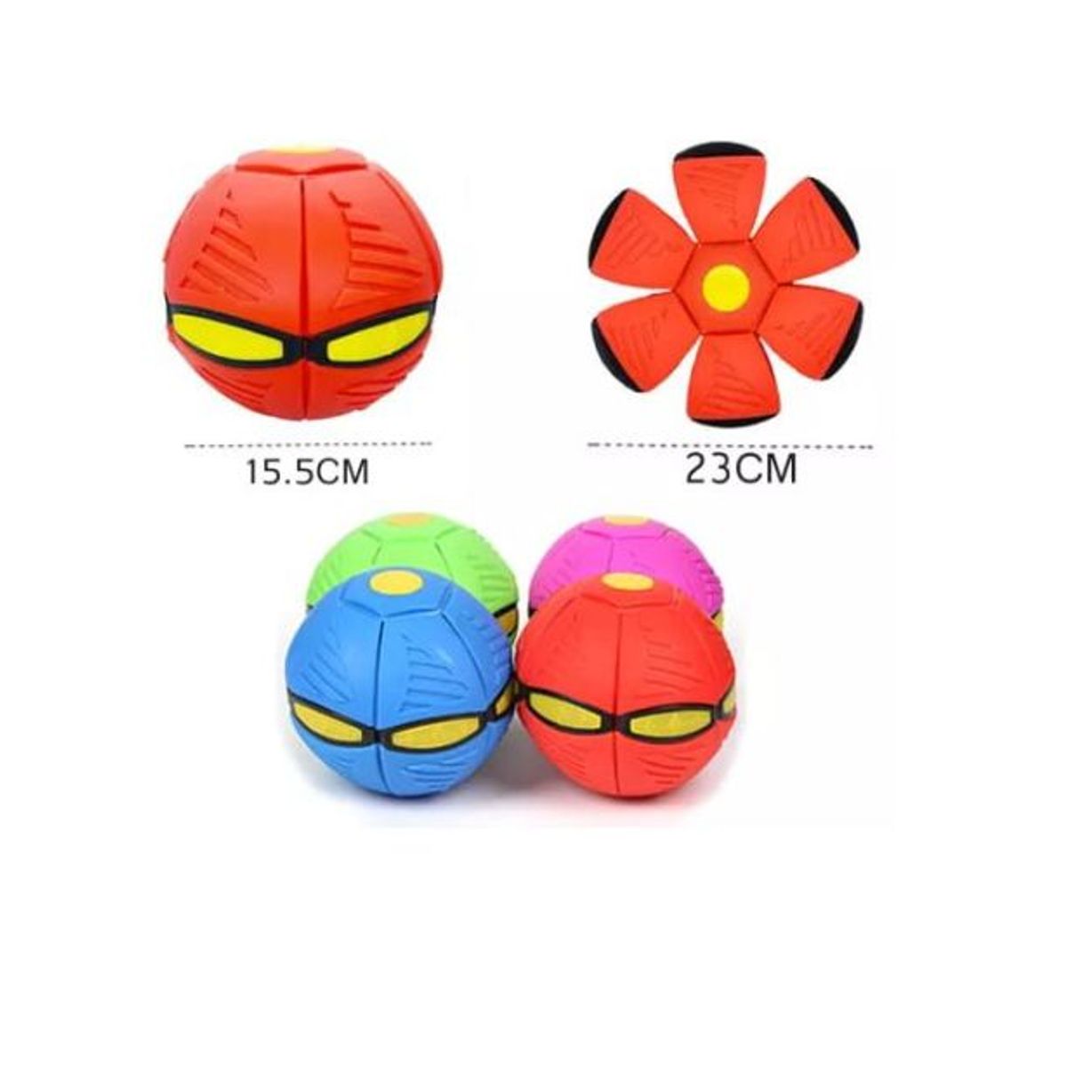 GENERICO - Pelota voladora frisbee disco flat ball