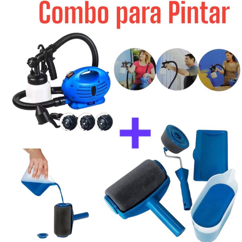 GENERICO - Duo para Pintar Rodillo y maquinas  Compresor Recipiente