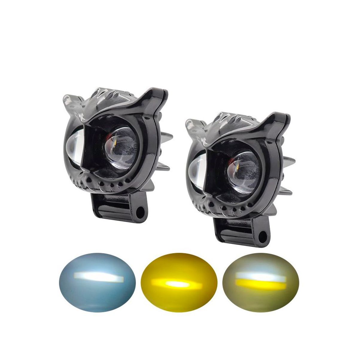 GENERICO - Faro Led Neblinero Dual Ab Automoto Forma De Búho.