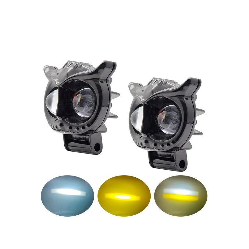 GENERICO - Faro Led Neblinero Dual Ab Automoto Forma De Búho.