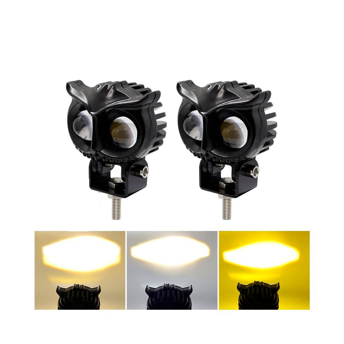 GENERICO - Faro Led Neblinero Dual Ab Automoto Forma De Búho.