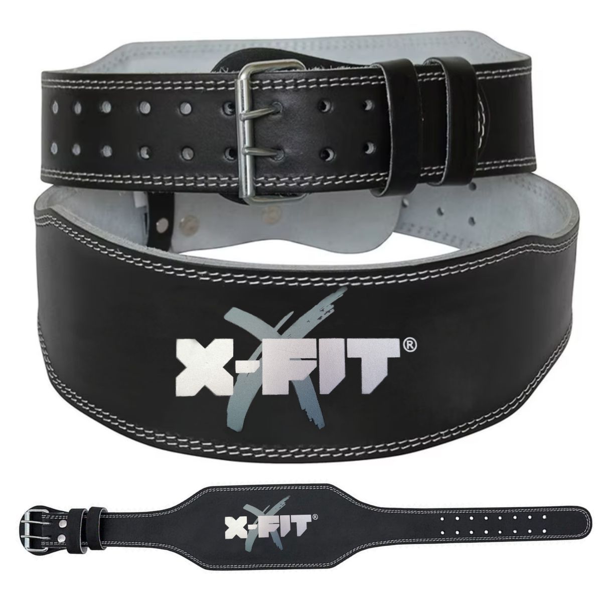 XFIT - Cinturón Correa de Cuero Levantamiento Pesas Halterofilia L