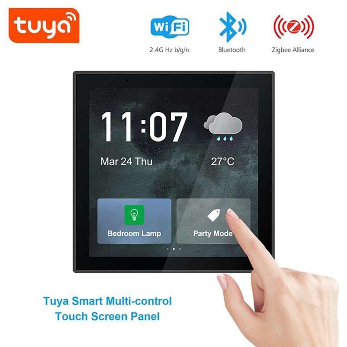 GENERICO - Panel de Control Inteligente TUYA Smart WiFi LCD 4 pulgadas PST-T6E