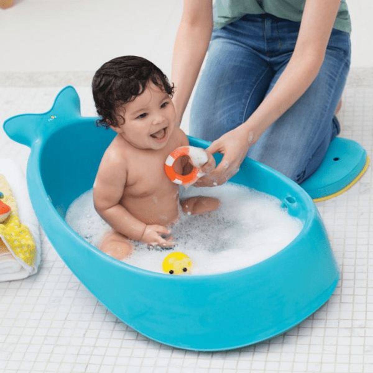 SKIP HOP - Bañera 3 Etapas «MOBY» Light Blue