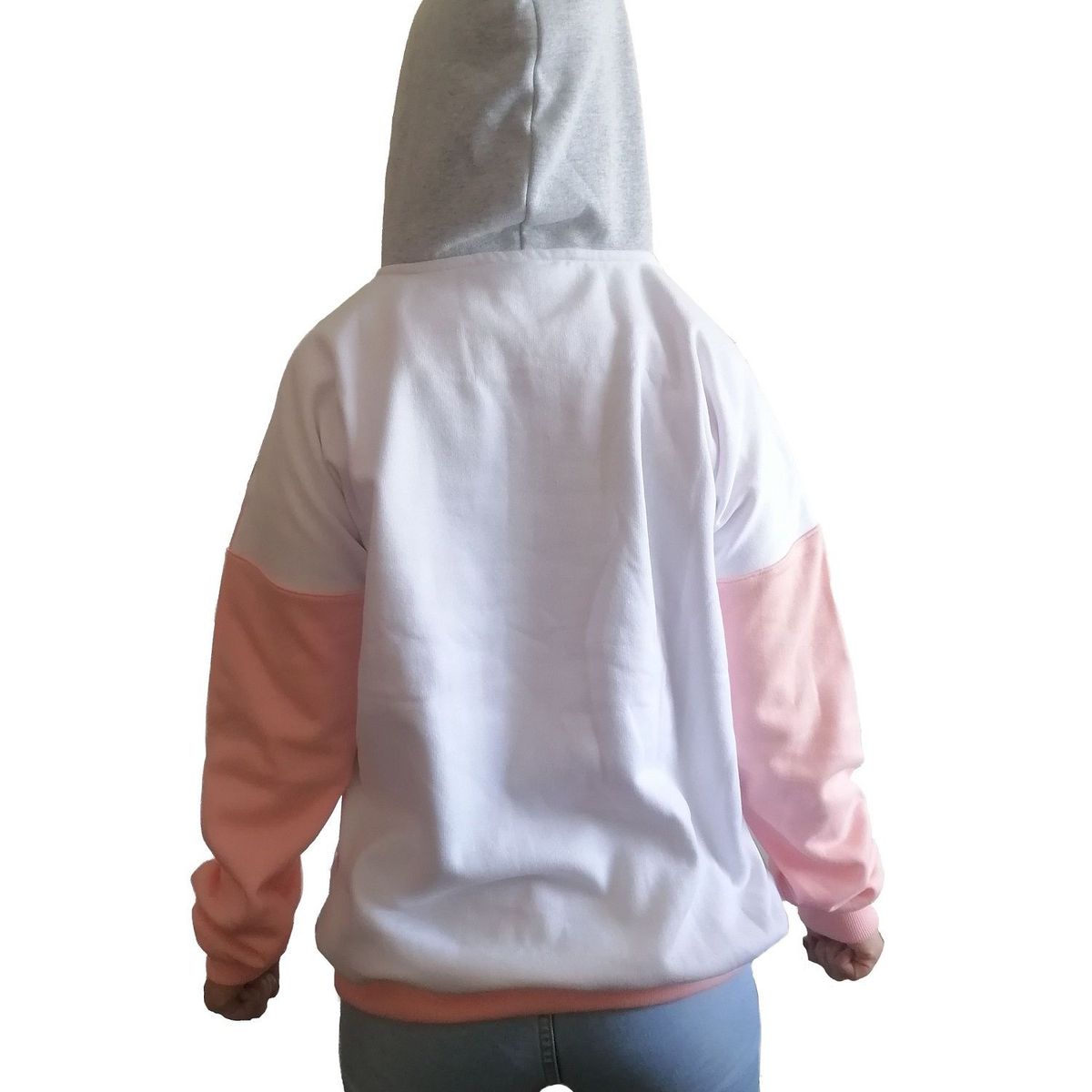 GENERICO - Polera Mujer Diseño Asimétrico con Capucha - Nathalie Love It - Melón