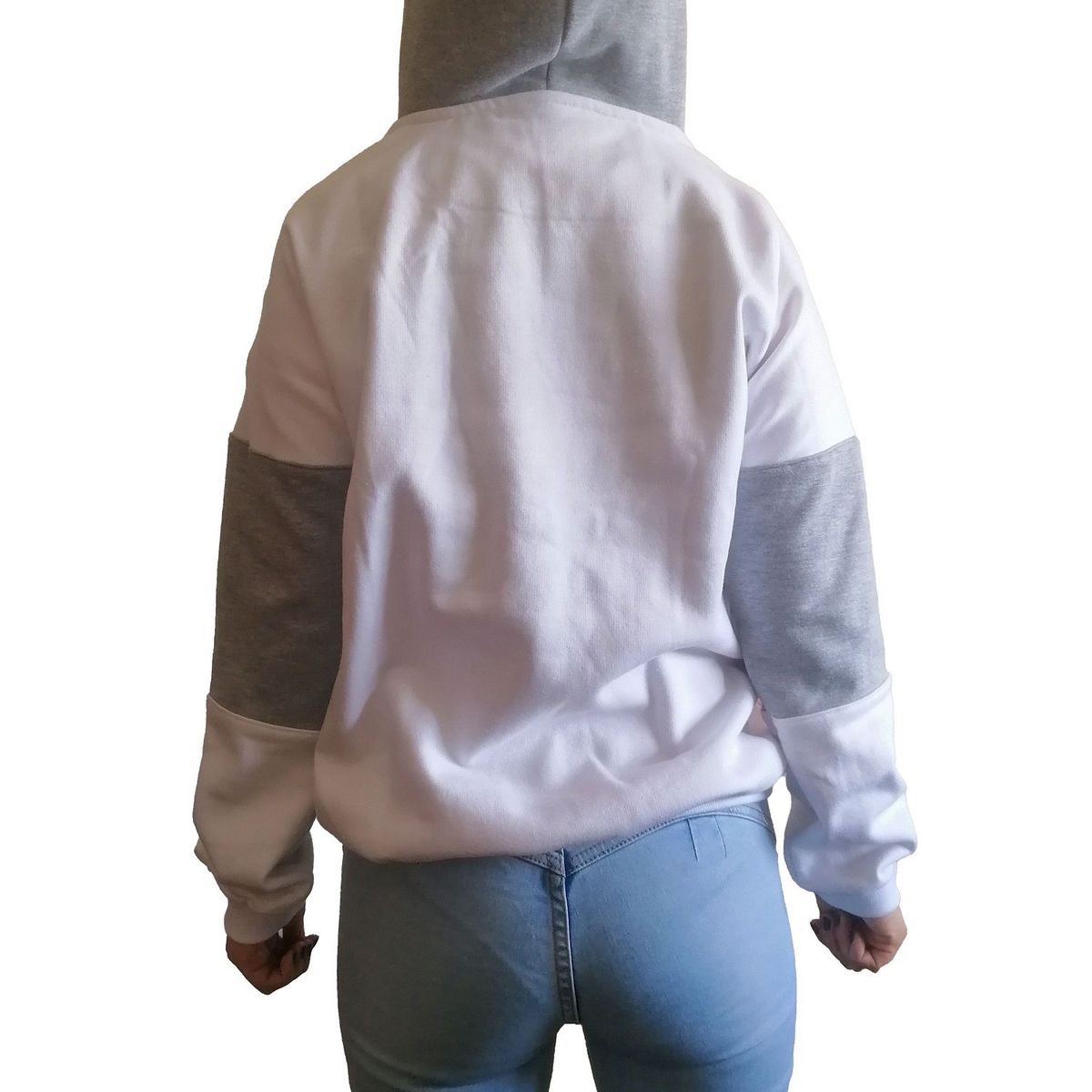 GENERICO - Polera Mujer Diseño Asimétrico con Capucha - Nathalie Love It  - Gris