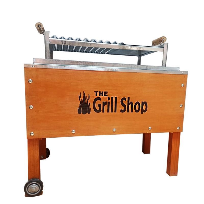 THE GRILL SHOP - Caja china mediana familiar Guantes Carbón Cerveza