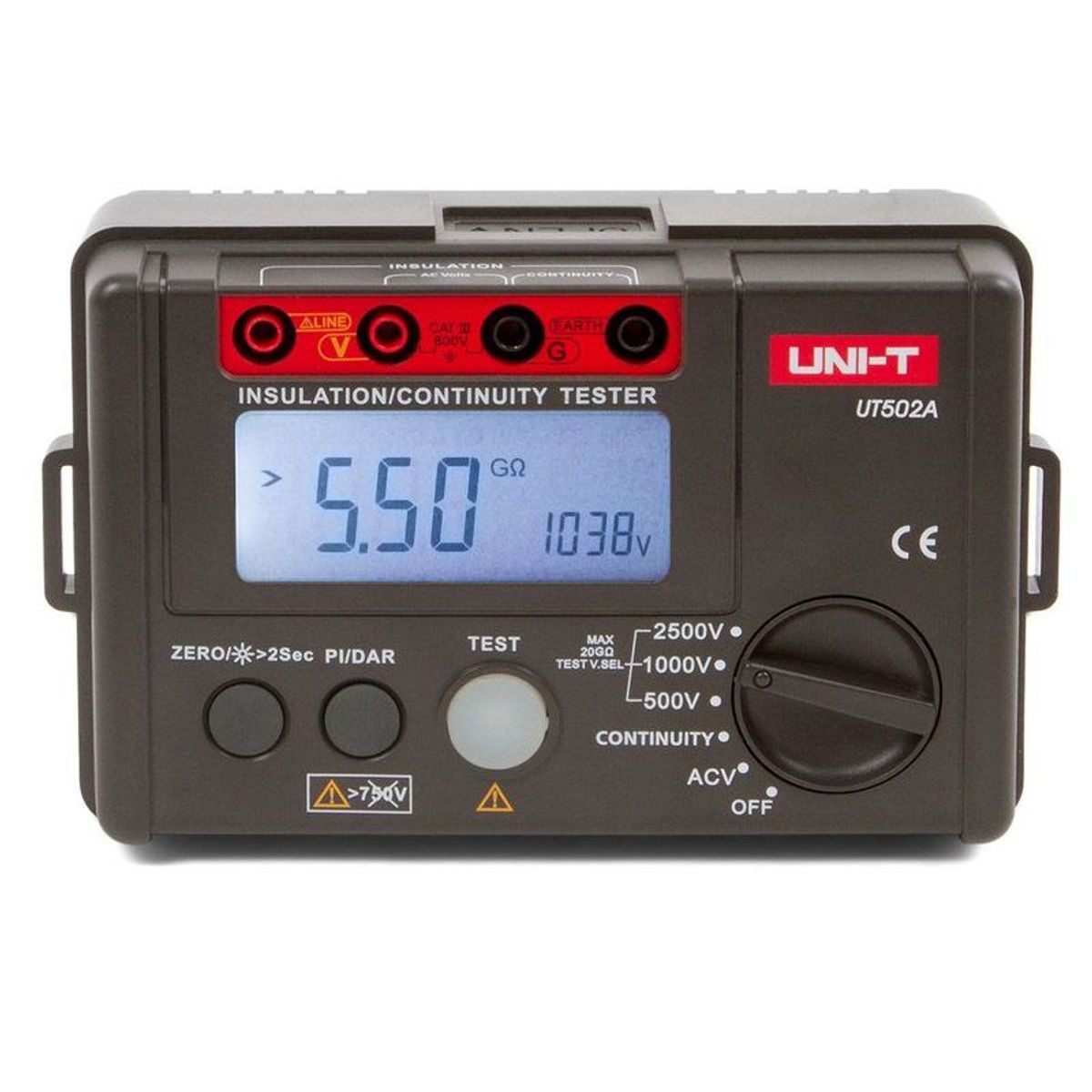 UNI T - Megóhmetro Megometro Probador Aislamiento UNI-T UT502A 2500V 20Gohm