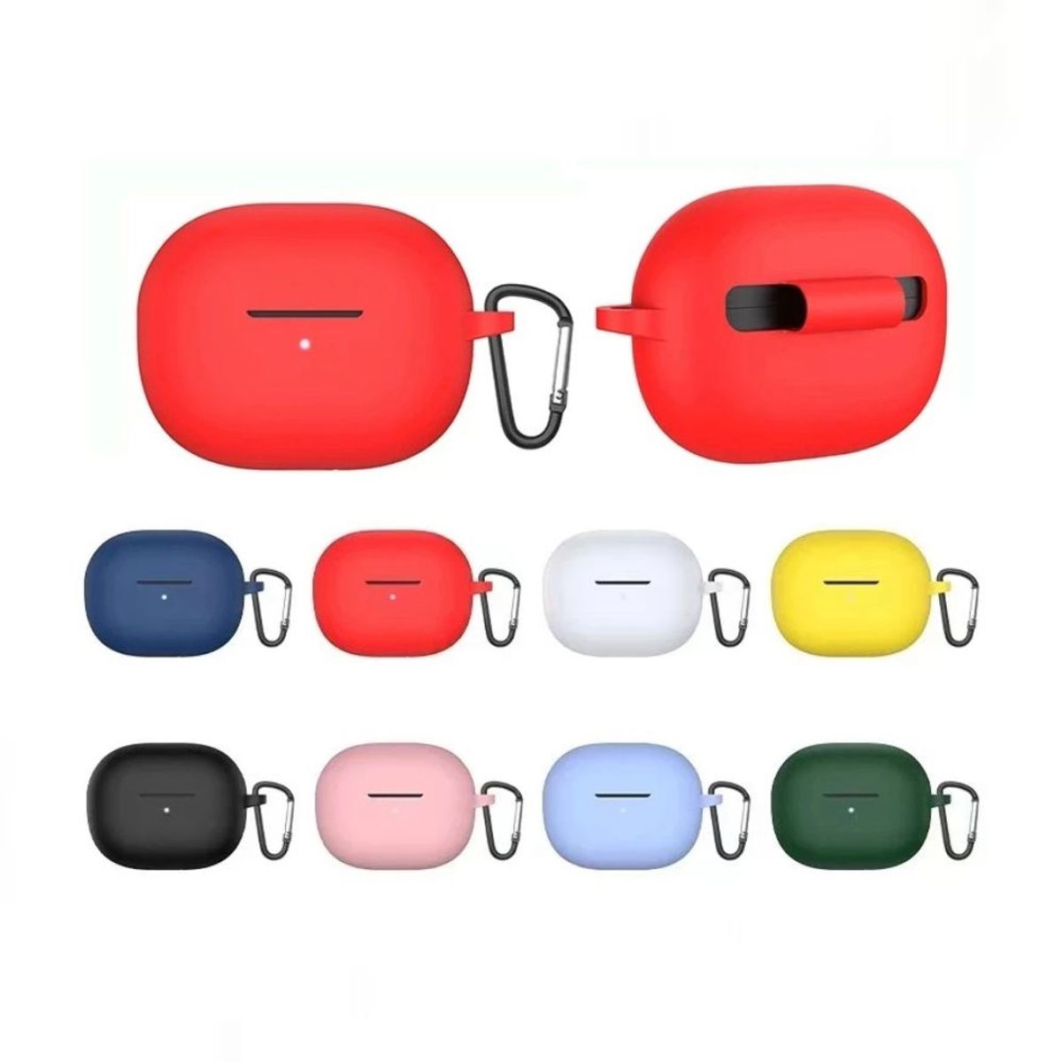 GENERICO - Funda de Silicona Para Xiaomi Buds 4 Pro -ROJO