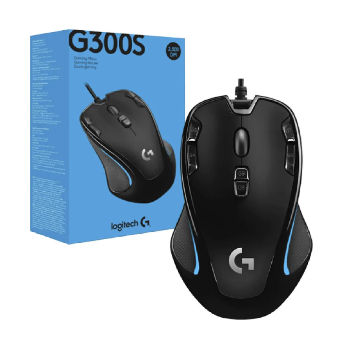 LOGITECH - MOUSE LOGITECH G300S OPTICAL USB BLACK