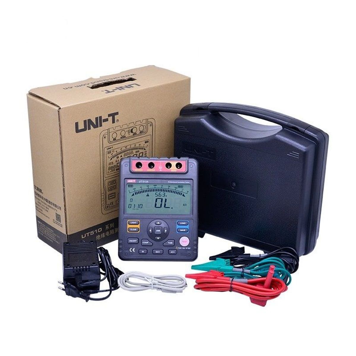 UNI T - Megóhmetro Megometro Probador Aislamiento UNI-T UT513A 5000V 1000Gohm
