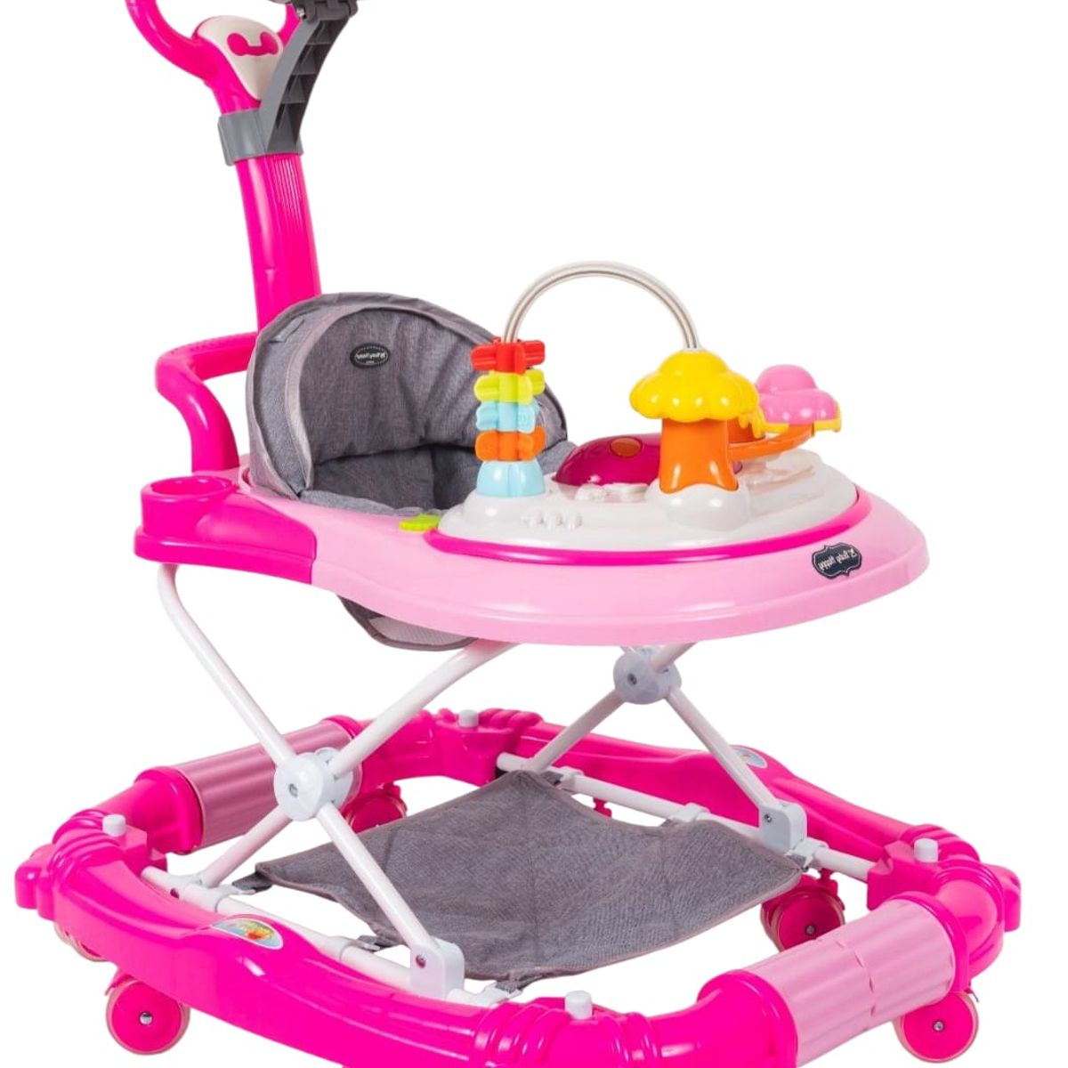 BABY HAPPY - Andador de Bebe 3 en 1 Guiador Sombrilla Caminador
